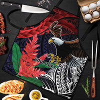 American Samoa Bald Eagle Personalized Apron Samoa Muamua Le Atua - Polynesian Pride