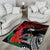 American Samoa Bald Eagle Personalized Area Rug Samoa Muamua Le Atua