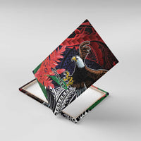 American Samoa Bald Eagle Personalized Canvas Wall Art Samoa Muamua Le Atua