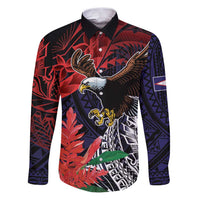 American Samoa Bald Eagle Personalized Family Matching Puletasi and Hawaiian Shirt Samoa Muamua Le Atua