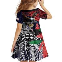 American Samoa Bald Eagle Personalized Family Matching Summer Maxi Dress and Hawaiian Shirt Samoa Muamua Le Atua