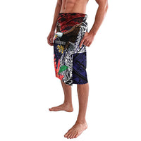 American Samoa Bald Eagle Personalized Lavalava Samoa Muamua Le Atua