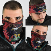 American Samoa Bald Eagle Personalized Neck Gaiter Samoa Muamua Le Atua - Polynesian Pride