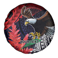 American Samoa Bald Eagle Personalized Spare Tire Cover Samoa Muamua Le Atua