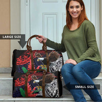 American Samoa Bald Eagle Personalized Travel Bag Samoa Muamua Le Atua - Polynesian Pride