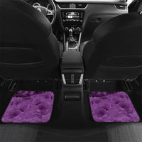 Anzac Day Gallipoli Personalised Car Mats Purple Poppy Flowers LT9 Set 2pcs - Back Purple - Polynesian Pride