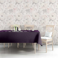Anzac Day Gallipoli Personalised Tablecloth Purple Poppy Flowers LT9 - Polynesian Pride