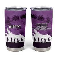 Anzac Day Gallipoli Personalised Tumbler Cup Purple Poppy Flowers LT9 Purple - Polynesian Pride