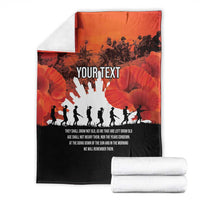 Anzac Day Gallipoli Personalised Blanket Red Poppy Flowers LT9 - Polynesian Pride