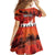 Anzac Day Gallipoli Personalised Family Matching Off The Shoulder Long Sleeve Dress and Hawaiian Shirt Red Poppy Flowers