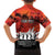 Anzac Day Gallipoli Personalised Family Matching Off Shoulder Short Dress and Hawaiian Shirt Red Poppy Flowers