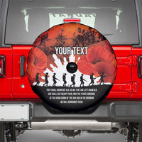 Anzac Day Gallipoli Personalised Spare Tire Cover Red Poppy Flowers