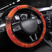 Anzac Day Gallipoli Steering Wheel Cover Red Poppy Flowers LT9 Universal Fit Red - Polynesian Pride