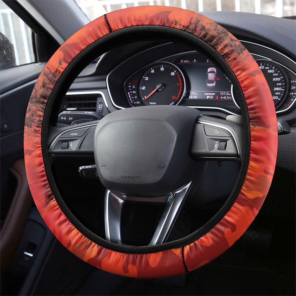 Anzac Day Gallipoli Steering Wheel Cover Red Poppy Flowers LT9 - Polynesian Pride
