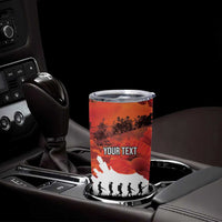 Anzac Day Gallipoli Personalised Tumbler Cup Red Poppy Flowers LT9 - Polynesian Pride