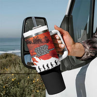 Anzac Day Gallipoli Personalised Tumbler With Handle Red Poppy Flowers LT9 - Polynesian Pride