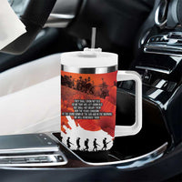 Anzac Day Gallipoli Personalised Tumbler With Handle Red Poppy Flowers LT9 - Polynesian Pride