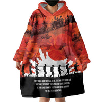 Anzac Day Gallipoli Personalised Wearable Blanket Hoodie Red Poppy Flowers LT9 - Polynesian Pride