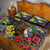 Kiwi-Kookaburra Bird ANZAC Personalised Quilt Bed Set Aussie Golden Wattle Poppy Flowers