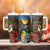 Kiwi-Kookaburra Bird ANZAC Personalised Tumbler With Handle Aussie Golden Wattle Poppy Folowers