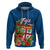 Polynesian Pride Fiji Hoodie Tropical Flowers and Tapa Pattern LT9 - Polynesian Pride