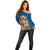 Polynesian Pride Fiji Off Shoulder Sweater Tropical Flowers and Tapa Pattern LT9 - Polynesian Pride