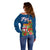 Polynesian Pride Fiji Off Shoulder Sweater Tropical Flowers and Tapa Pattern LT9 - Polynesian Pride