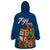 Polynesian Pride Fiji Wearable Blanket Hoodie Tropical Flowers and Tapa Pattern LT9 - Polynesian Pride