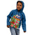 Personalised Fiji Kid Hoodie Tropical Flowers and Tapa Pattern LT9 - Polynesian Pride