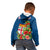 Personalised Fiji Kid Hoodie Tropical Flowers and Tapa Pattern LT9 - Polynesian Pride