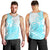 Polynesian Men Tank Top Tribal Tattoo Aqua Screen Color LT9 - Polynesian Pride