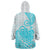 Polynesian Wearable Blanket Hoodie Tribal Tattoo Aqua Screen Color LT9 - Polynesian Pride