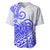 Polynesian Baseball Jersey Tribal Tattoo Blue Screen Color LT9 - Polynesian Pride