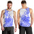 Polynesian Men Tank Top Tribal Tattoo Blue Screen Color LT9 - Polynesian Pride