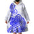 Polynesian Wearable Blanket Hoodie Tribal Tattoo Blue Screen Color LT9 - Polynesian Pride