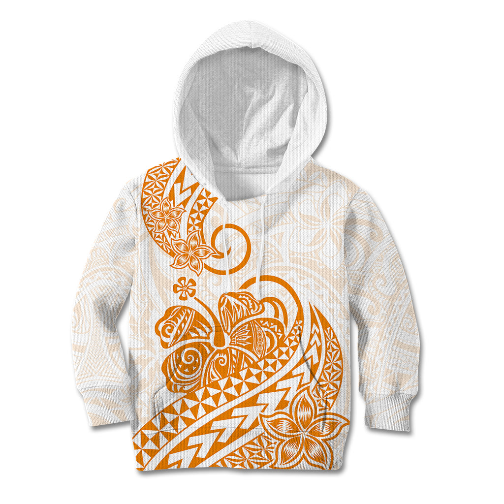 Polynesian Kid Hoodie Tribal Tattoo Gold Screen Color LT9 Hoodie Gold - Polynesian Pride
