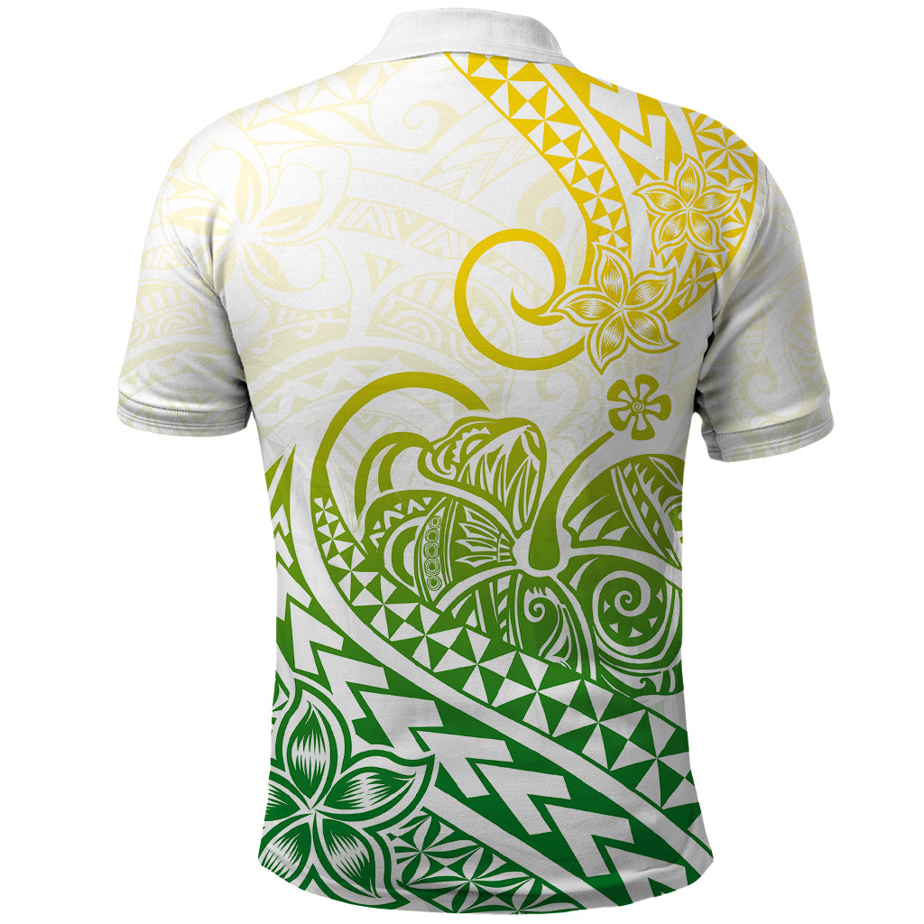 Polynesian Polo Shirt Tribal Tattoo Gradient 01 Screen Color LT9 - Polynesian Pride