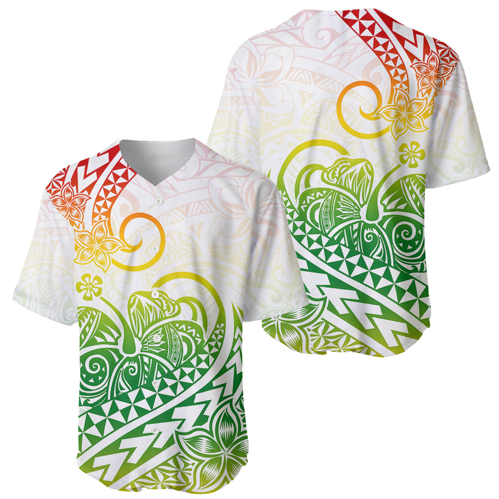 Polynesian Baseball Jersey Tribal Tattoo Gradient 02 Screen Color LT9 Gradient - Polynesian Pride