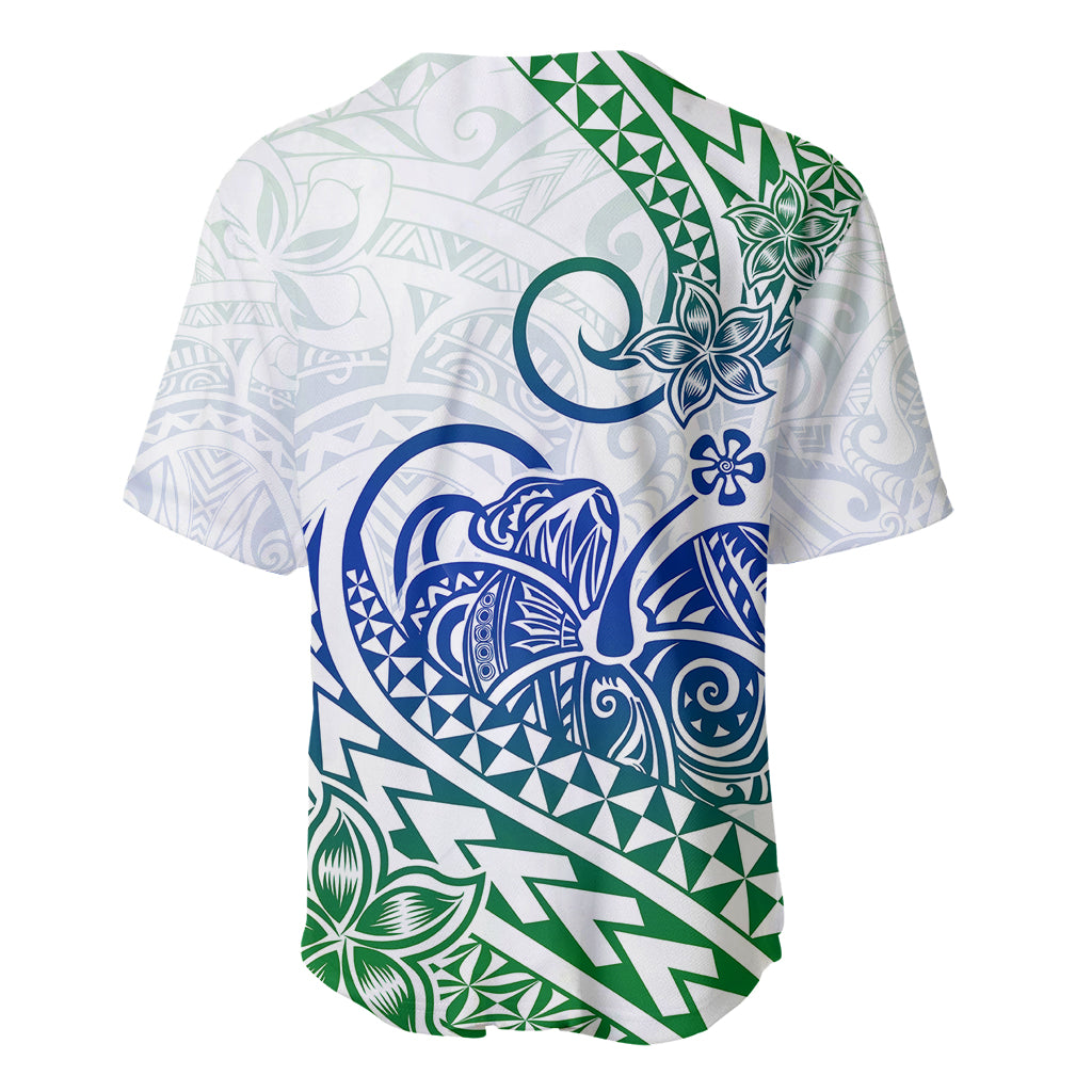 Polynesian Baseball Jersey Tribal Tattoo Gradient 03 Screen Color LT9 - Polynesian Pride