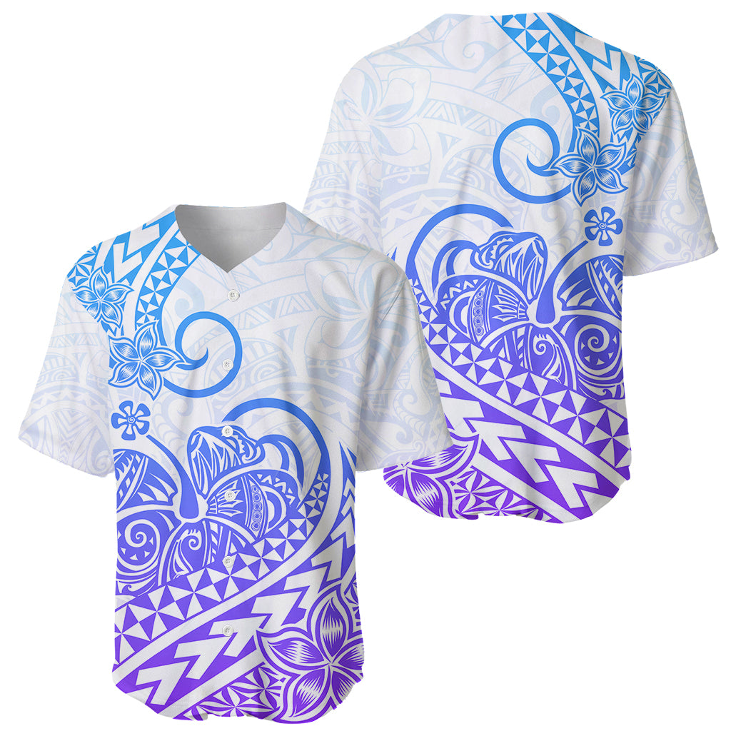 Polynesian Baseball Jersey Tribal Tattoo Gradient 04 Screen Color LT9 Gradient - Polynesian Pride