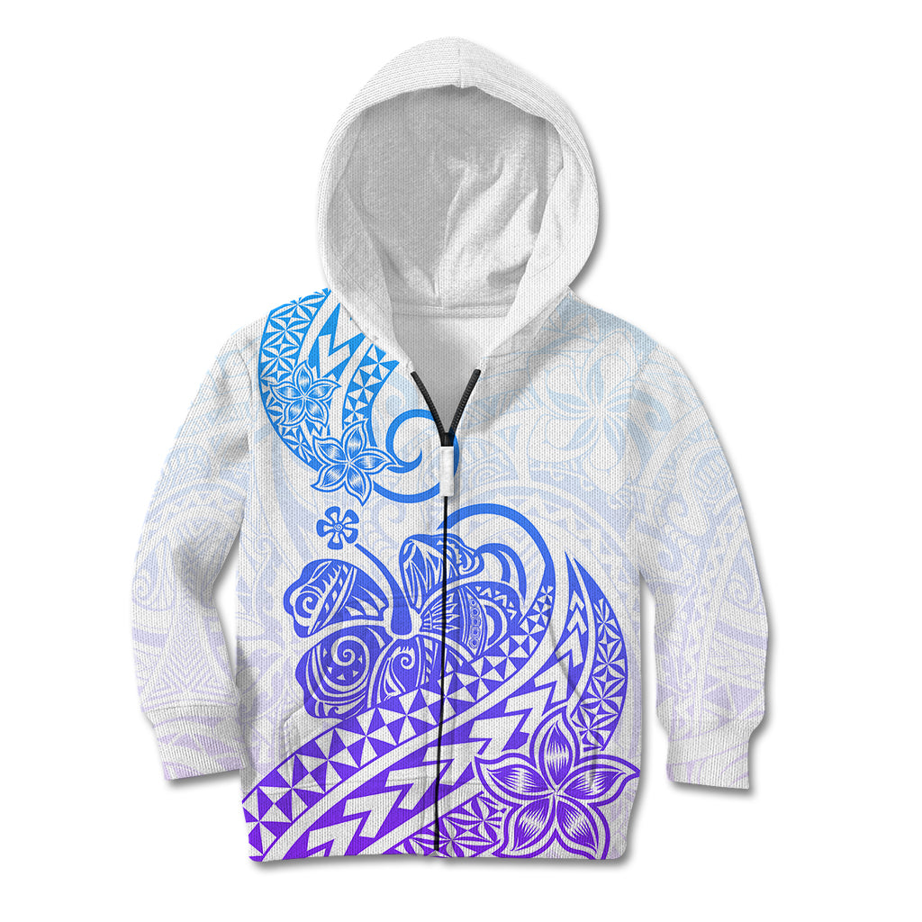Polynesian Kid Hoodie Tribal Tattoo Gradient 04 Screen Color LT9 - Polynesian Pride