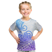 Polynesian Kid T Shirt Tribal Tattoo Gradient 04 Screen Color LT9 Gradient - Polynesian Pride