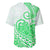 Polynesian Baseball Jersey Tribal Tattoo Green Screen Color LT9 - Polynesian Pride