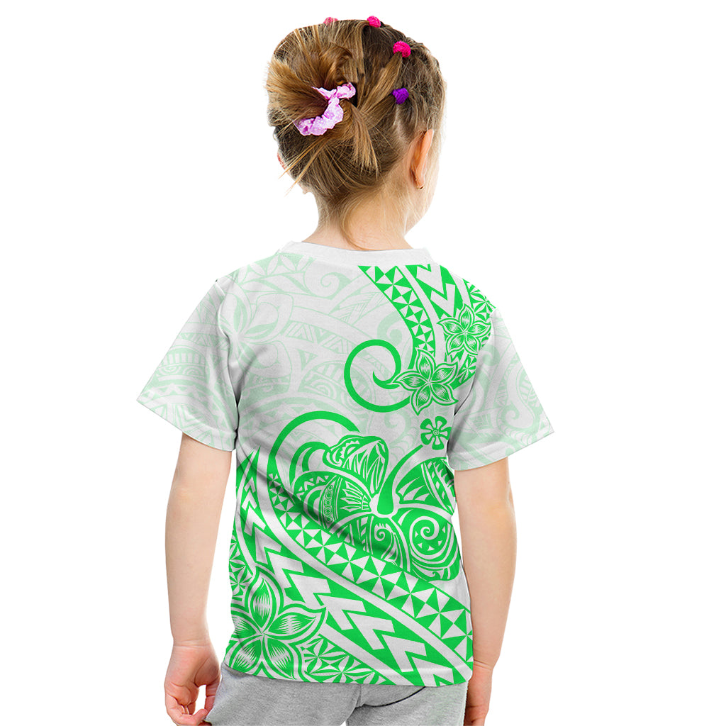 Polynesian Kid T Shirt Tribal Tattoo Green Screen Color LT9 - Polynesian Pride