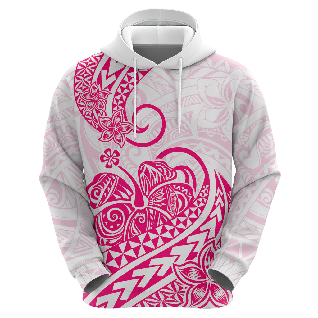 Polynesian Hoodie Tribal Tattoo Pink Screen Color LT9 - Polynesian Pride