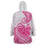 Polynesian Wearable Blanket Hoodie Tribal Tattoo Pink Screen Color LT9 - Polynesian Pride