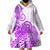 Polynesian Wearable Blanket Hoodie Tribal Tattoo Purple Screen Color LT9 - Polynesian Pride