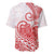 Polynesian Baseball Jersey Tribal Tattoo Red Screen Color LT9 - Polynesian Pride