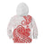 Polynesian Kid Hoodie Tribal Tattoo Red Screen Color LT9 Zip Hoodie Red - Polynesian Pride