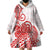 Polynesian Wearable Blanket Hoodie Tribal Tattoo Red Screen Color LT9 - Polynesian Pride